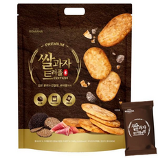 프리미엄 쌀과자 스낵 트러플 대용량 지 (총 ), 1개, 346g