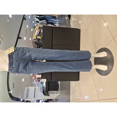뱅뱅 S/S 여성 허리밴딩 여유있는 일자 스판 청바지 NQM247