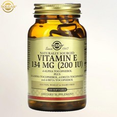 솔가 비타민 E 200IU 믹스드 토코페롤 소프트젤, 100정, 1개