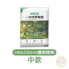 獨立包裝 加厚一次性野餐墊 拋棄式便利野餐墊, 160x230cm