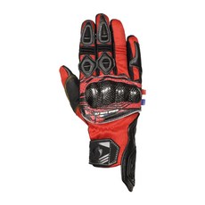 ELF 防摔手套 EG-S516 透氣手套 碳纖維護具, 紅,XL(LL), 1個