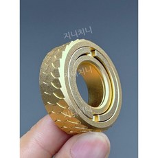 메카니컬 링 피젯 스피너 휴대용 스트레스 해소 EDC 회전 장난감, 단락 링, J