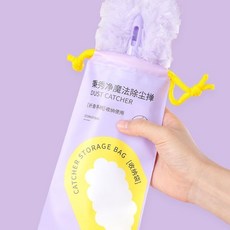 靜電吸附撣 除塵撣子 家用車用清潔撣 可折疊免洗, 除塵撣+6刷頭+收納袋, 1個