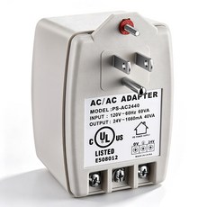 24V 40VA AC 변압기 플러그인 PTC 퓨즈 링 초인종 온도조절기 호환 네스트 에코비, 단일 1 나사 구멍 포함