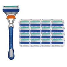 GP저자극 5중 면도날 + 면도기 질레트 호환용, 4개, 4개입