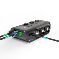 차량용 멀티 시거잭 3구 멀티소켓 자동차 시가잭, 1개