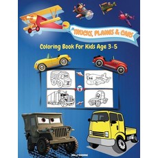 Trucks Planes And Cars Coloring Book For Kids Age 3-5: Amazing Collection of Cool Trucks Planes an... Paperback, Molly Osborne, English, 9781716369650