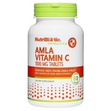NutriBiotic 無麩質維生素C錠 1000mg, 1個, 60粒