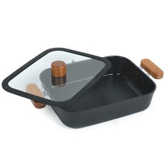 OSLO 雙耳IH感應方形火鍋, 27cm, 混色, 1個