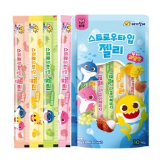 핑크퐁 스트로우 젤리, 200g, 8개
