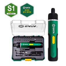 사타 라인포스 3.7V 드라이버 드릴 세트 32PCS 151051K 정밀작업 드론 컴퓨터, 1개