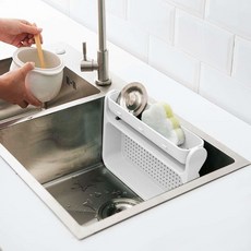 랙 싱크대 주방 회전 미니 선반 화이트 설거지 UWFHK9YL, 색상, 1개