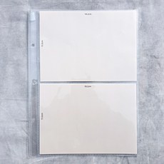 굿슈머 B5 포카바인더 포토카드 속지 10장, 2포켓