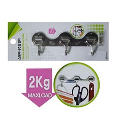 3M테이프 올스텐 미니 주방걸이 3고리ryu3+5Gse