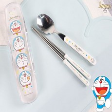 마이픽픽 도라에몽 수저젓가락세트 스텐젓가락