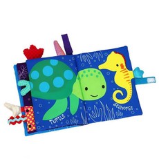 아기헝겊책 촉감좋은 바다동물 그림책 교구 소근육놀이 소근육발달책