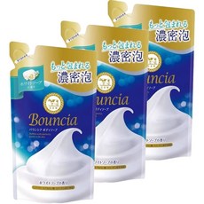 바운시아 바디워시 소프 클렌저 리필 360mlx3개 화이트소프향, 360ml, 3개