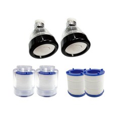 【水摩爾】透明PP高密度濾棉除氯濾芯 過濾器 三段增壓水花轉換器 替換濾心 兩組入, 1個