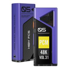 하이비 USB DAC 휴대용 MQA 고음질 이어폰 젠더 FC5 with display, 퍼플