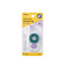 GR524-P 프린텍 글루핏 메가 풀테이프 리필 8mmX15m, GR524-P(8mmX15m)