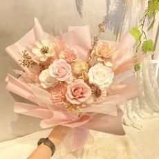 乾燥花束 永生花 居家裝飾, 粉色系