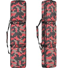 스노우보드가방 엣지백 백팩 케이스 보호 숄더백 스키, 5.바퀴가 없는 빨간색 위장, 1개