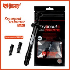 Thermal Grizzly Kryonaut 익스트림 열 페이스트 14.2W CPU GPU 프로세서 방열판 냉각 열 냉각기 2g 33.84g 실리콘 그리스, 1개