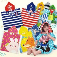 아동 비치 가운 극세사 물놀이 수영 유아 후드 가운 목욕