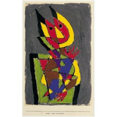Figurine des bunten Teufels 편집아트포스터 감성선물 클레, 그림만(매트지), A2