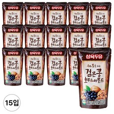 삼육두유 검은콩 호두 앤 아몬드 파우치, 190ml, 15개