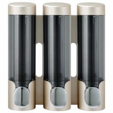 무타공 욕실 디스펜서 호텔 욕실 주방 샴푸통 고급 물비누 벽걸이 320ml, 키리스 골드, 3개