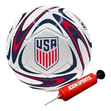 Icon Sports 공식 라이선스 미국 축구 연맹 축구공 - USSF188BL 화이트 사이즈 5 207504, Icon Sports 공식 라이선스 미국 축구 연맹 축, USSF188BL-White