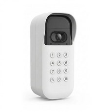 myQ 스마트 차고 비디오 키패드 u2013용 보호 실리콘 커버는 직각 20 마운팅 브래킷(왼쪽 블랙)에만 호환됩니다, LeftWhite