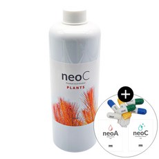 네오 C 플랜츠 1000ml 1L 1리터 수초 전용 어항 물갈이제 염소 3in1 네오 캡 C A 10ml 중 1개 포함 세트 (네오 C 네오 부스터플랜츠 네오 에센스 올인원), 1세트