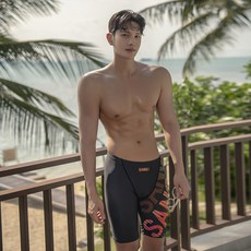 男士五分泳褲防尷尬平角游泳褲新款溫泉適用大碼