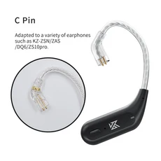 KZ AZ09 HD Bluetooth 무선 업그레이드 케이블 이어폰 ZAR ZS10PROX ZSNPRO EDXPRO 용 충전 케이스가있는, 01 China Mainland, 02 AZ09 C PIN