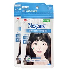 3M 넥스케어 블레미쉬 클리어 커버 릴리프 64매X3팩, 3개