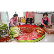 김장의달인 김장매트 국내제작 무봉제 무독성 버무리 특대 150 X 16, 1개