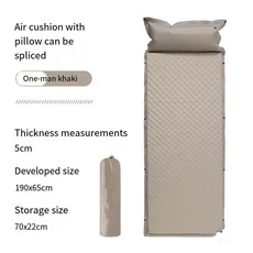 야외 캠핑 휴대용 자동 풍선 매트리스 텐트 바닥 에어 침대 매트 방습 이층, 1. Self-inflating pad