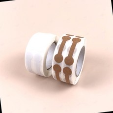 화이트 반지 종이 라벨 500매 (호수 택 포함) 안경 악세사리 주얼리 스티커 가격표 목걸이용, 화이트500PGS2400037A