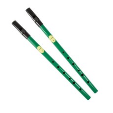 [ 1155592 ] 피독 2개 세트 황동 전통 아일랜드 그린 광택 호루라기 D 열쇠 - 아일랜드산 음악 악기 선물, Feadog 2개 세트 황동 전통 아일랜드 그린 광택