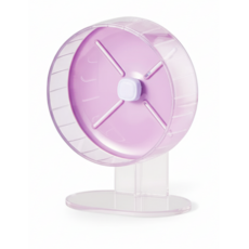 超靜音倉鼠跑輪 (附支架) 26/20公分 壓克力水晶跑輪 寵物運動玩具, 紫色20cm跑輪＋壓克力支架, 1套