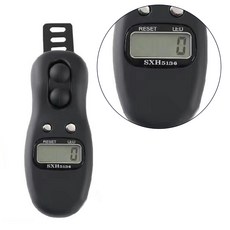 LED 리셋 가능한 회전 기도 구슬 카운터가 있는 전자 집계 카운터 타스비 카운터 디지털 타스비 카운터 클리커, 검은, 흑색의, 1개