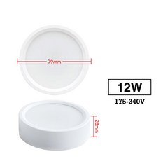 LED DOWNLIGHTS 220V 설비 장식 아래로 조명 패널 램프 천장 탑재 12W 주방 표면 스팟 9W 18W, 12W White, Warm White