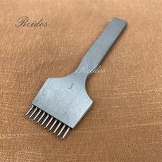 RCIDOS 수동 바느질 올리버 홀 펀처 수동 올리버 스타일 스티칭 홀 펀칭 도구 거리: 3/3.38/3.85/4/5mm, 15 3mm 10tooth