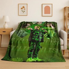 빌리 아일리쉬 스타 플란넬 담요 부드럽고 침실 거실 침대 여행 캠핑 선물, 4. 3