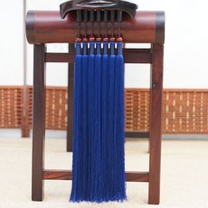 巨匠工廠古琴琴穗 古琴流蘇古琴全套垂墜冰絲琴穗 千絲穗真絲配件 古風, 寶藍色, 1個