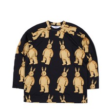 비에스래빗 롱슬리브 티셔츠 2223 BR PAT JERSEY LONG SLEEVE BLACK