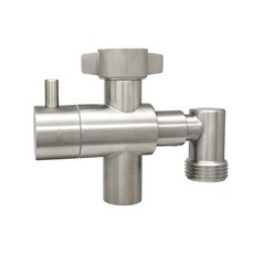 G-Sunny 정원 호스 어댑터가 있는 스테인리스 스틸 다기능 야외 수도꼭지 손 세척을 위한 추가 탭이 스플리터 버킷 필링 105373, 싱글 호스