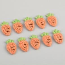 미니 당근 와펜 10p, 10개, 그린